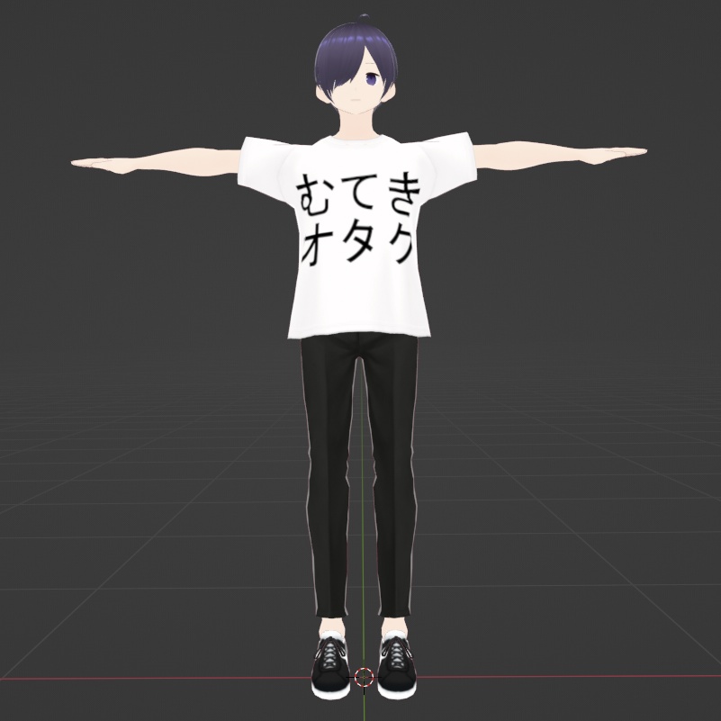 むてきオタク 3Dモデル (vrm)