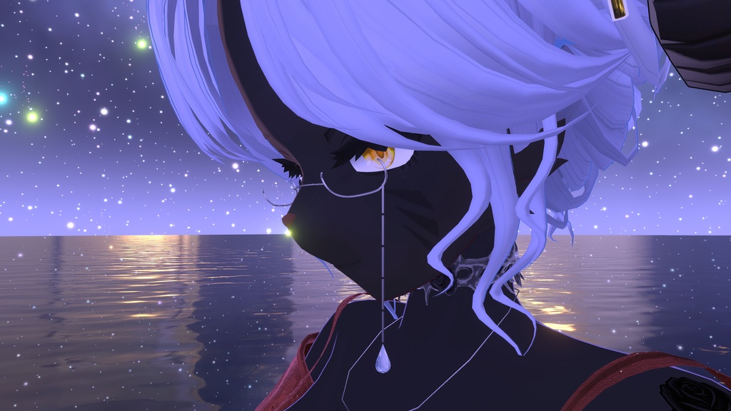 【無料】雫のアンダーリムメガネ