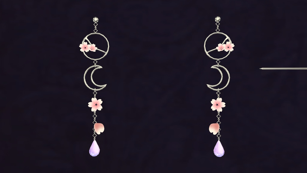 夜桜ピアス