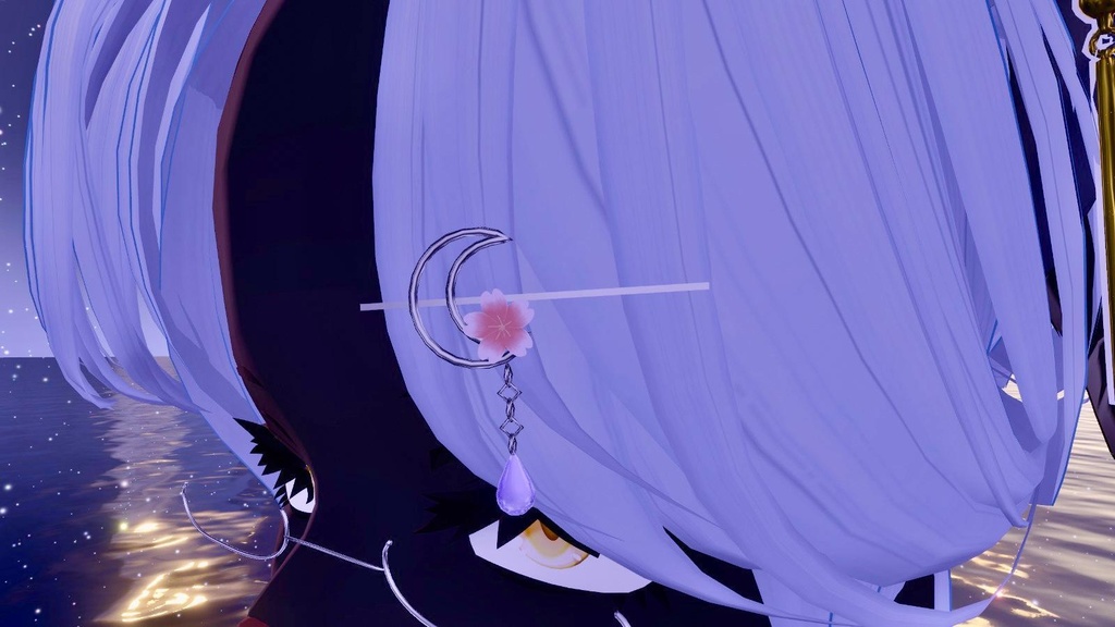 【無料】夜桜ヘアピン