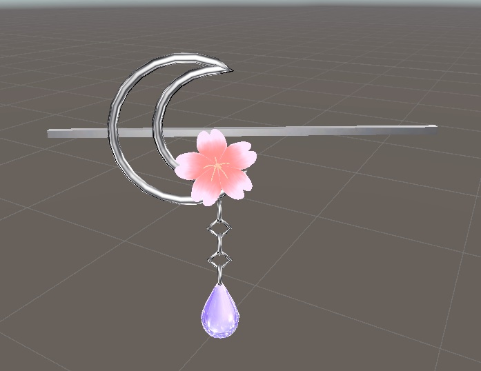 【無料】夜桜ヘアピン