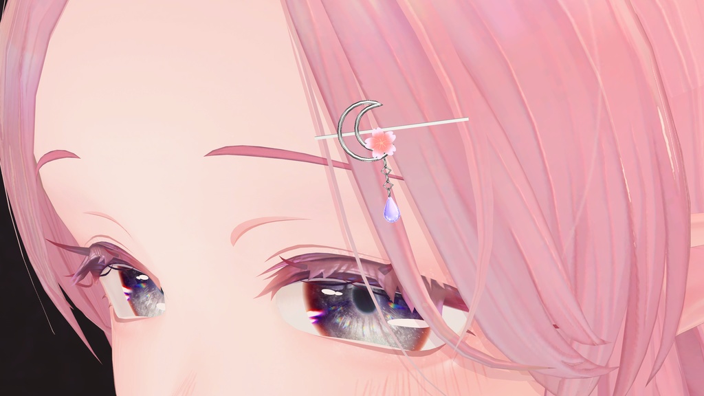 【無料】夜桜ヘアピン
