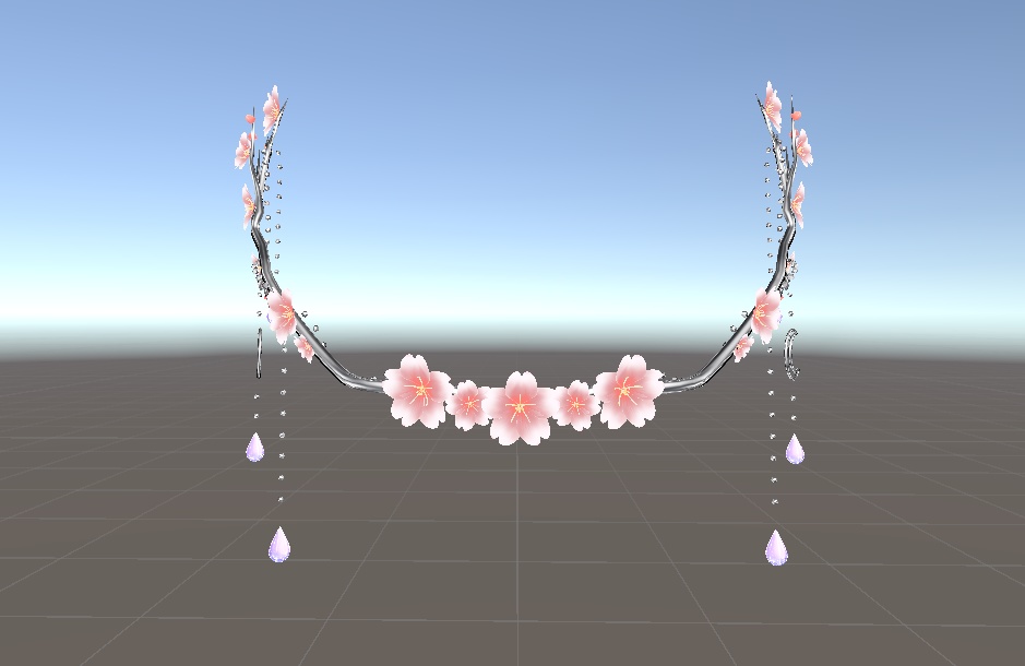 【無料】夜桜ヘッドチェーン