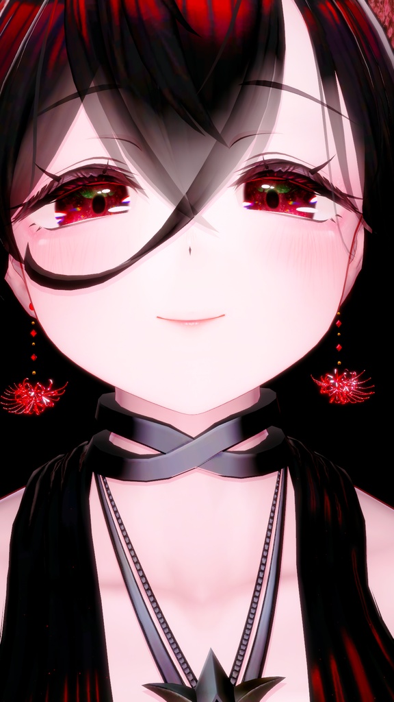 彼岸花のピアス