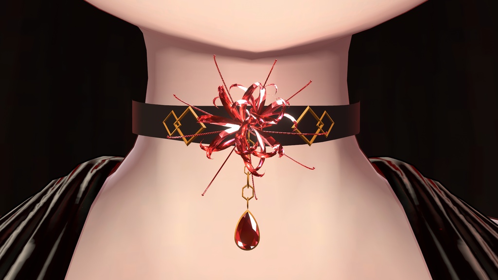 彼岸花シリーズ5点アクセサリーセット