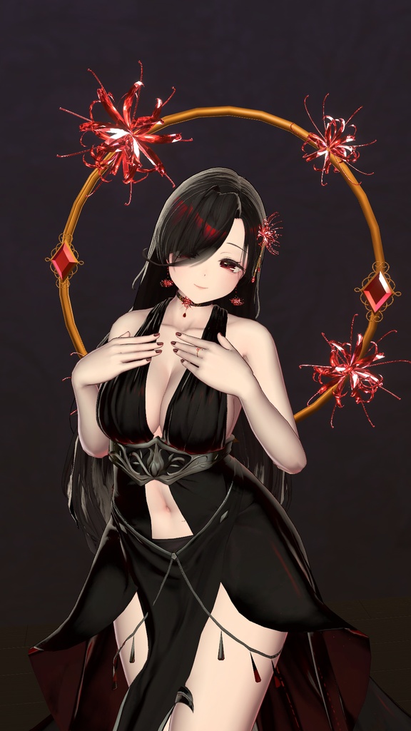 彼岸花シリーズ5点アクセサリーセット