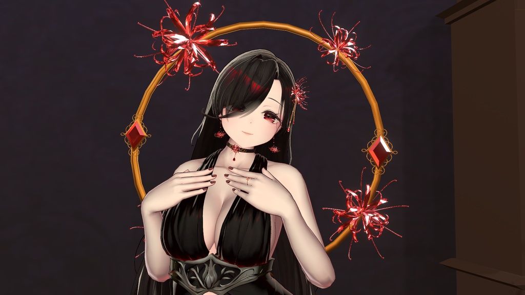 彼岸花シリーズ５点アクセサリーセット