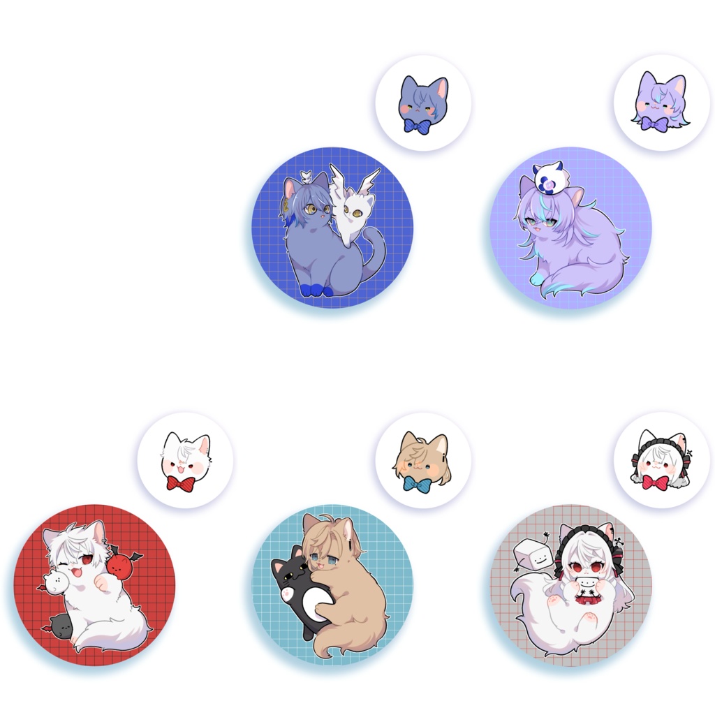 【🌈🕒】缶バッジセット