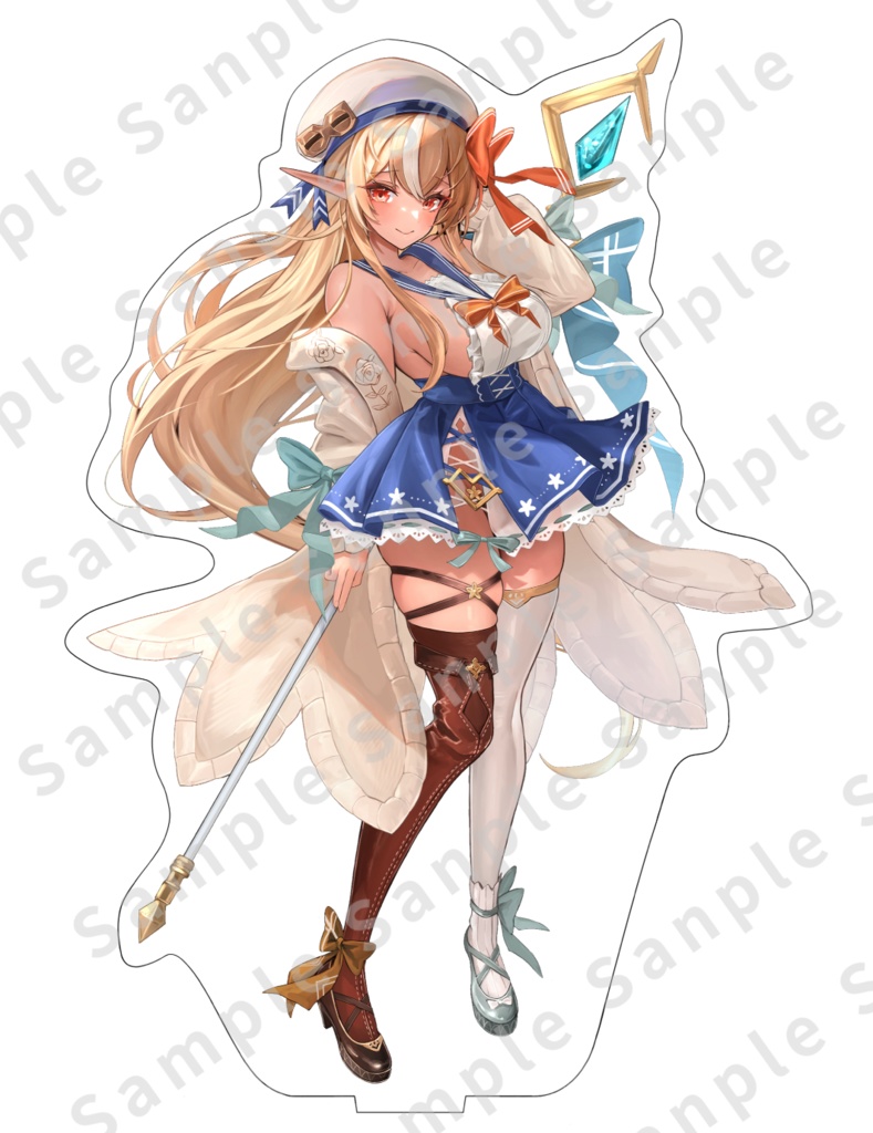 不知火フレア 3期生×白猫project衣装アレンジ アクリルフィギュア 【非公式】【20cm以上】