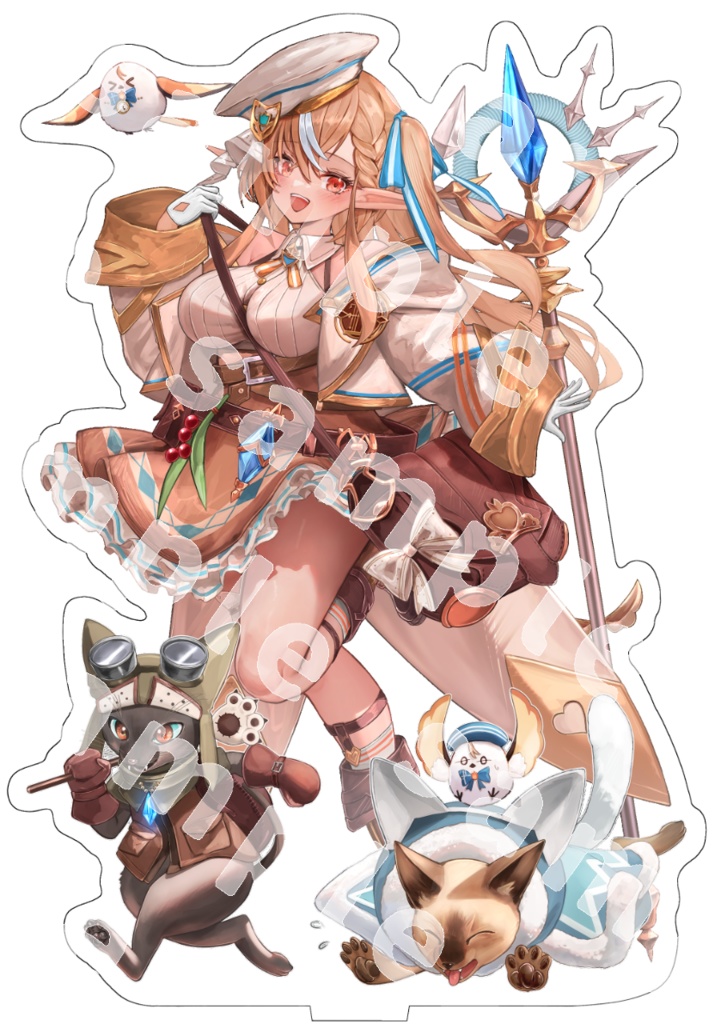 不知火フレア ファンタジー衣装フレアちゃんアクリルフィギュア【非公式】 【20cm以上】