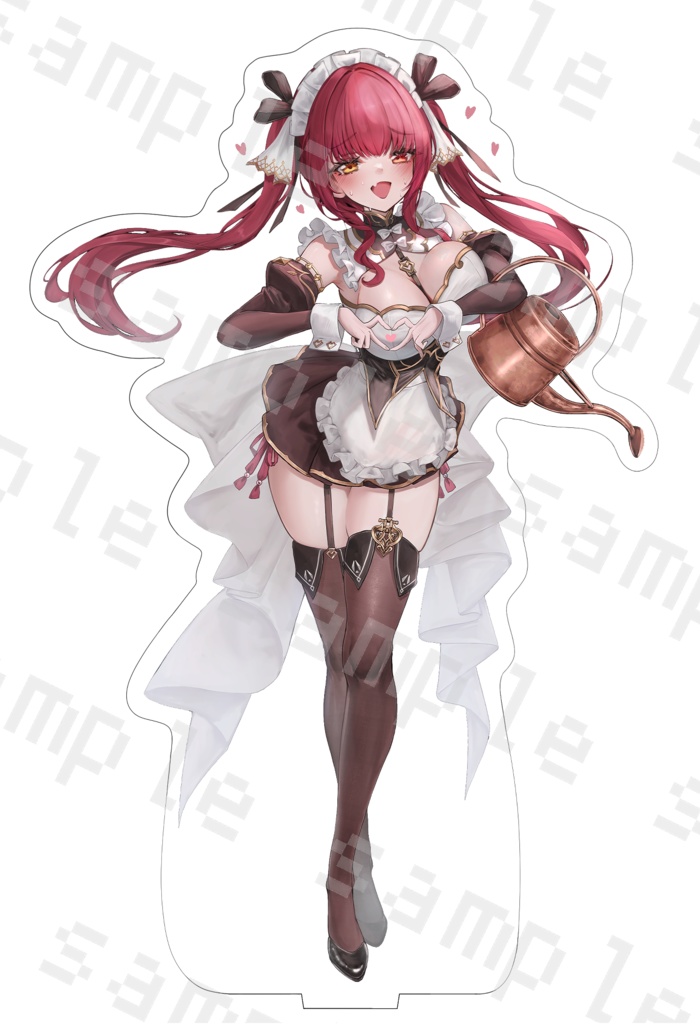 宝鐘マリン メイドマリンたん♡アクリルフィギュア【非公式】【20cm以上】