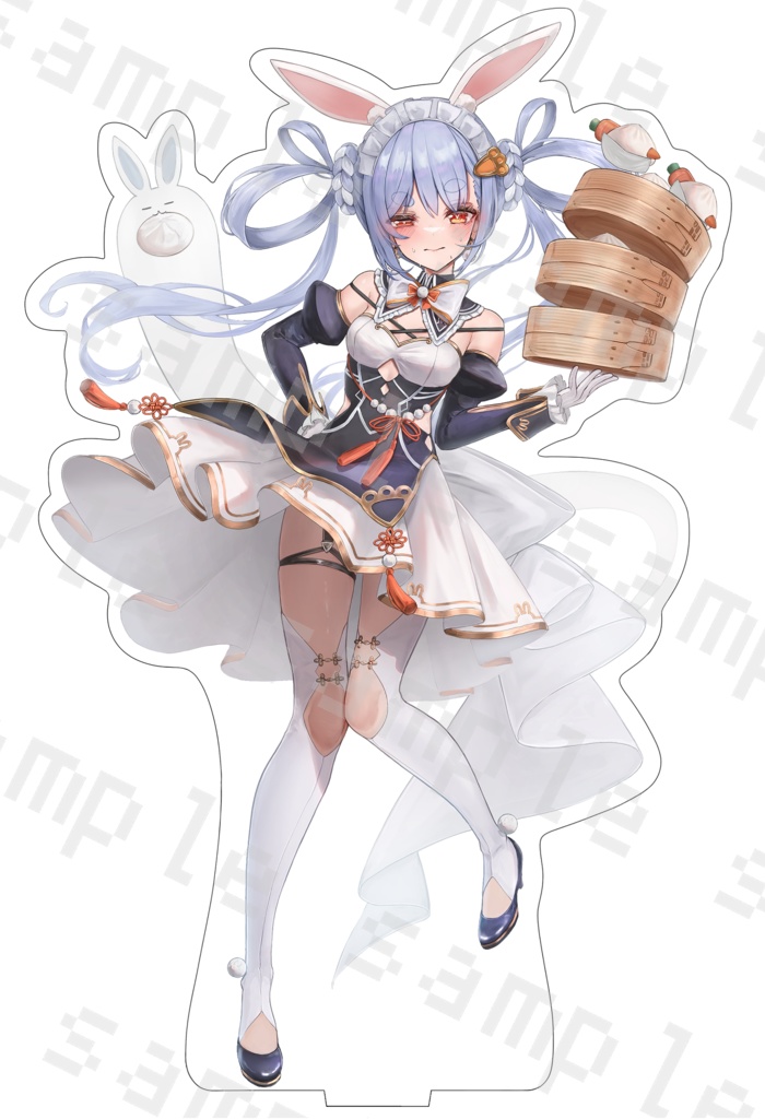 兎田ぺこら メイドぺこーらアクリルフィギュア【非公式】【20cm以上】