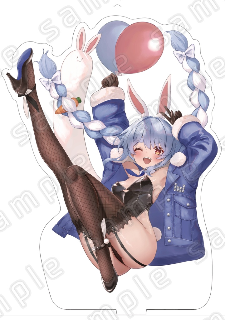 ふわふわバニーぺこーらアクリルフィギュア【非公式】【20cm相当】