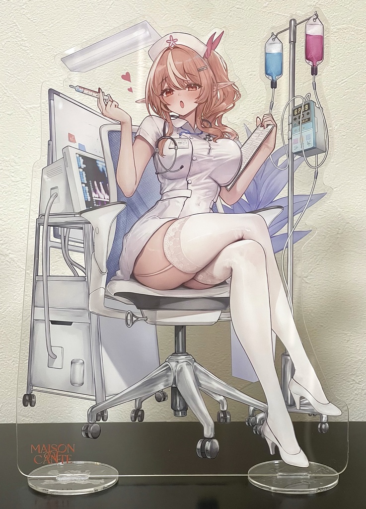 【30cm特大アクスタ】ナースフレアちゃんA4アクリルフィギュア【非公式】