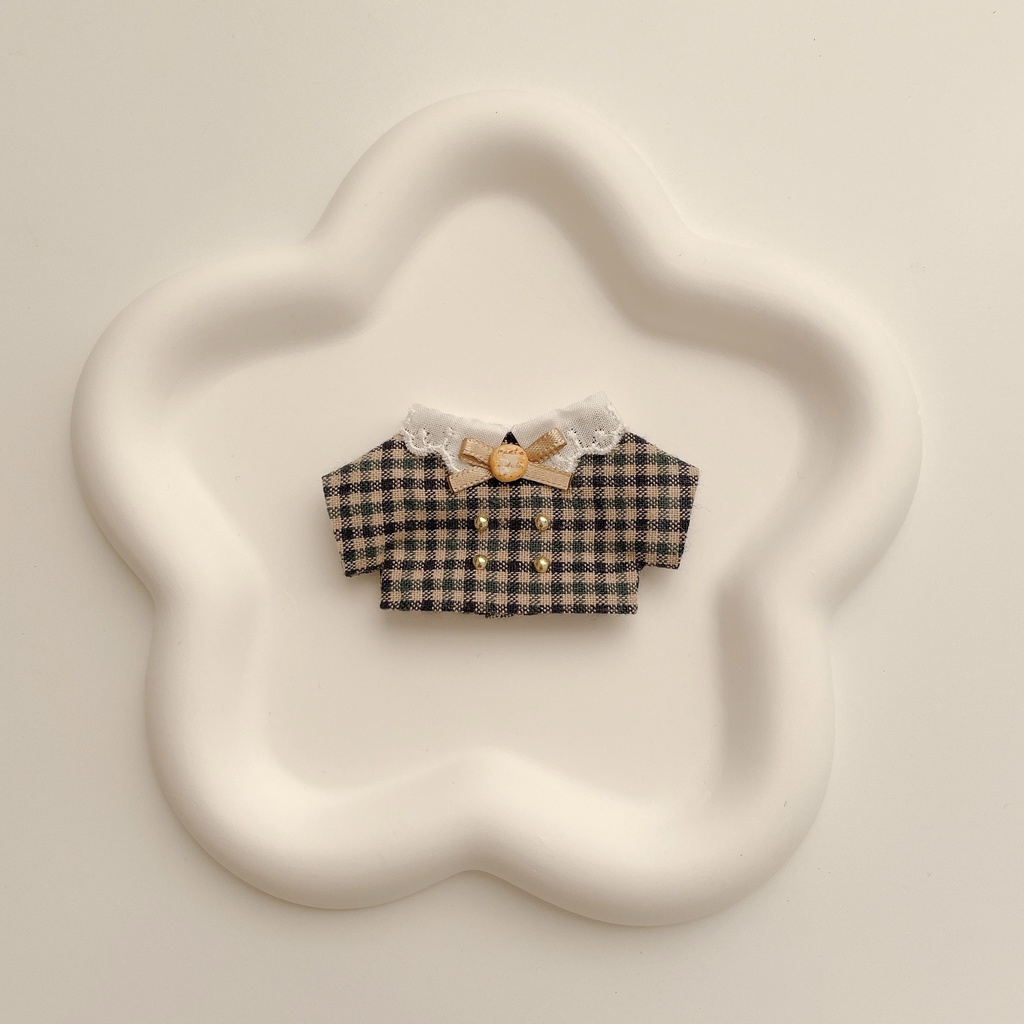 クッキー　ぬい　衣装　チェック ギンガムチェックぬいメイドセット20cm【一部店舗限定】｜WEGO