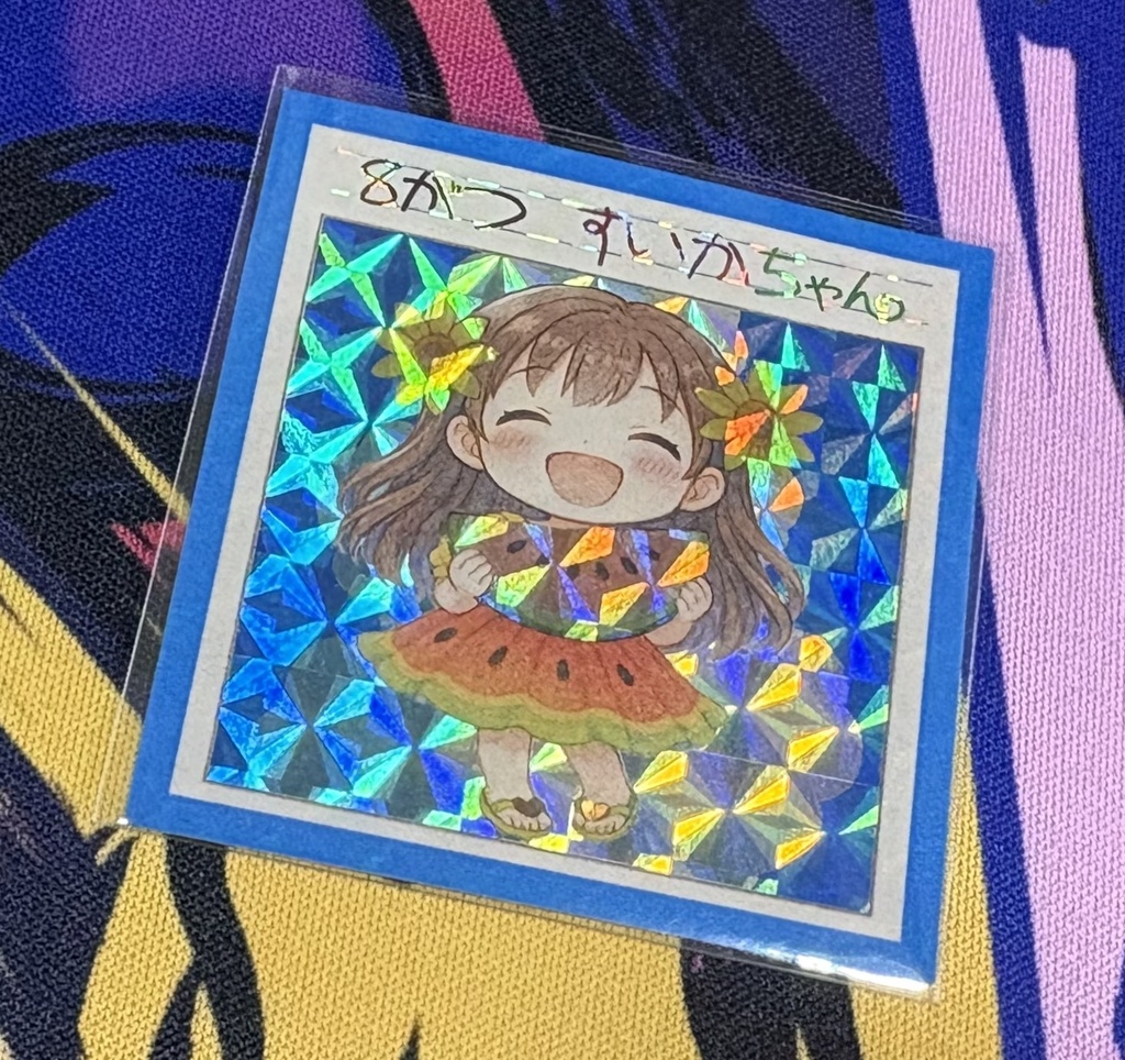 8月　すいかちゃん【SEASONS〜季節のシール〜】