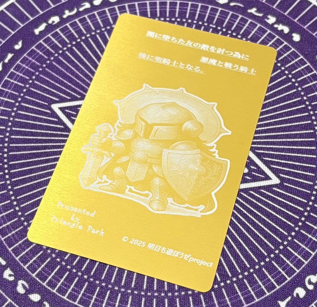 中世の騎士【ハンターVS不思議メタル台紙カード】 NO.21