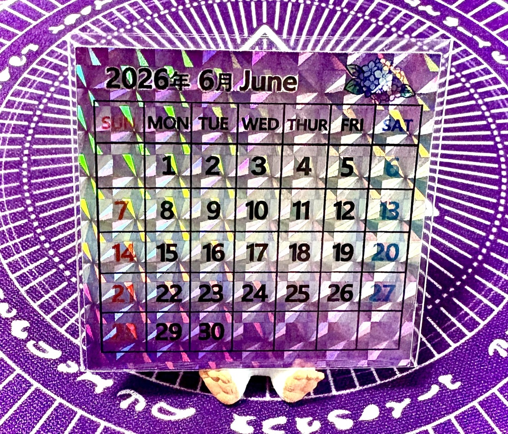2026年6月　カレンダーシール