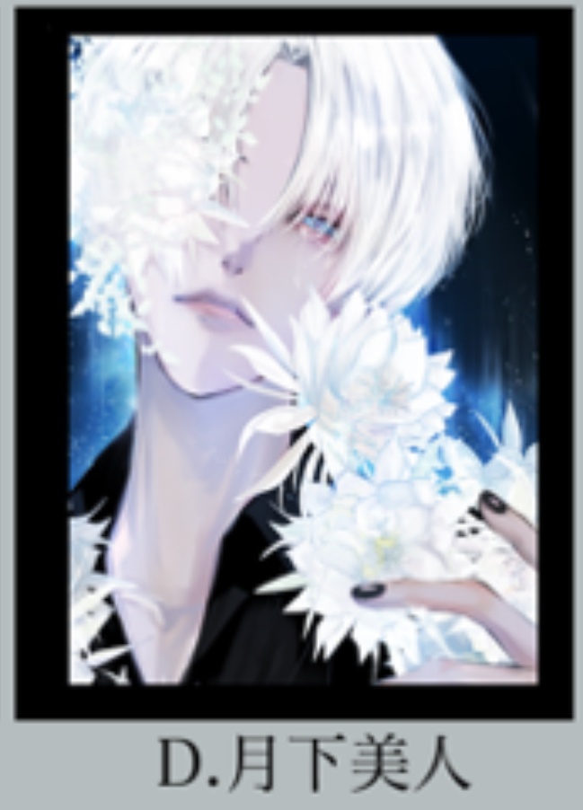 ステッカーD月下美人