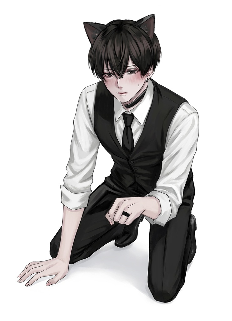 ステッカー猫ツンデレ