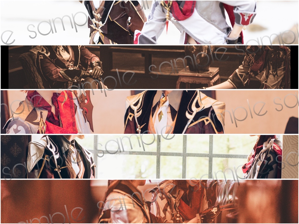 空白ではない足跡 タルタリヤ&鍾離 コスプレ写真集