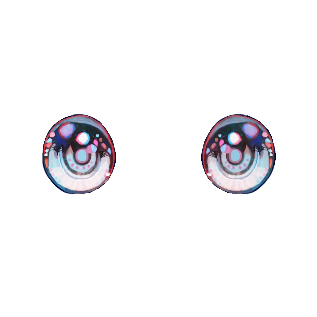 【VRoid】手書きイラスト瞳テクスチャセット【8種】