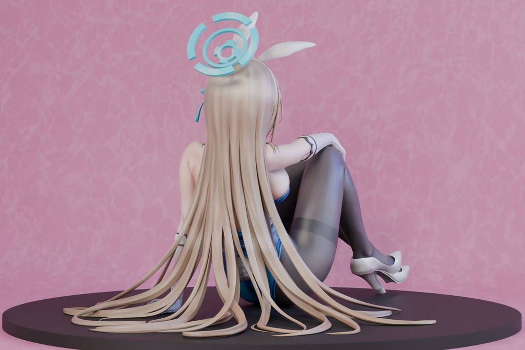 ブルーアーカイブ 一之瀬アスナ(バニーver)未塗装未組み立てガレージキット