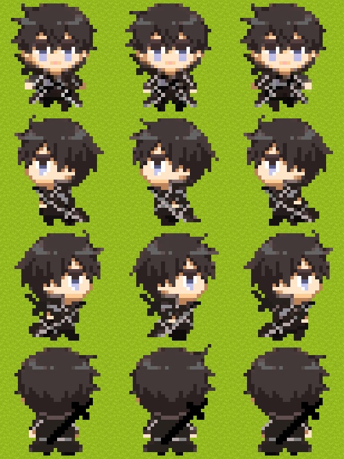 pictSQUARE用ユージオ、キリトのアバター(ユジキリWebオンリー用)