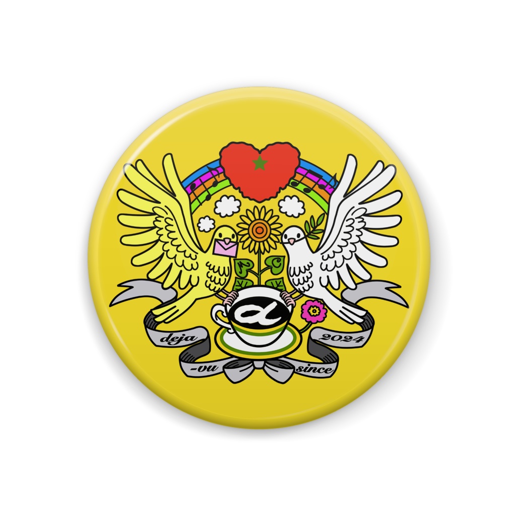 deja-vu クレスト缶バッジ