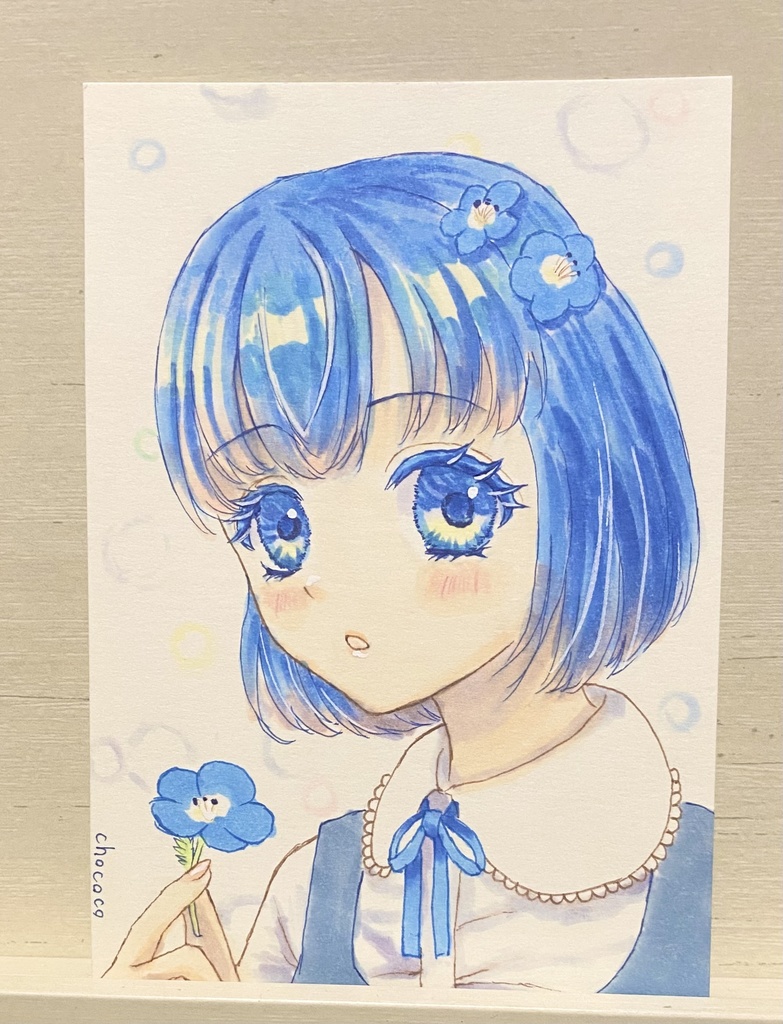 【コピック原画】ネモフィラ