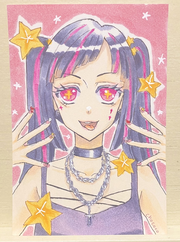 【コピック原画】ロックンガール