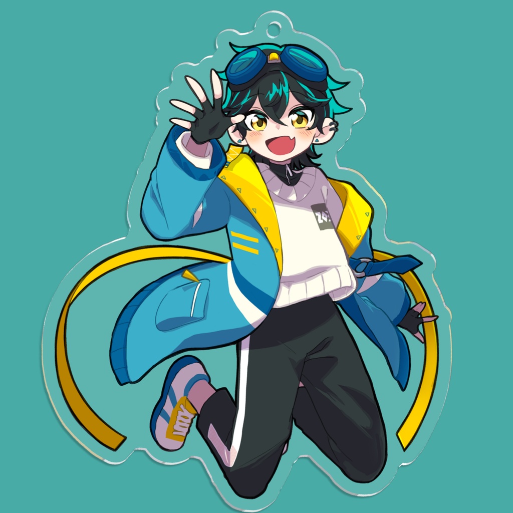 【レオン・ゼロミヤ】描きおろしアクリルキーホルダー