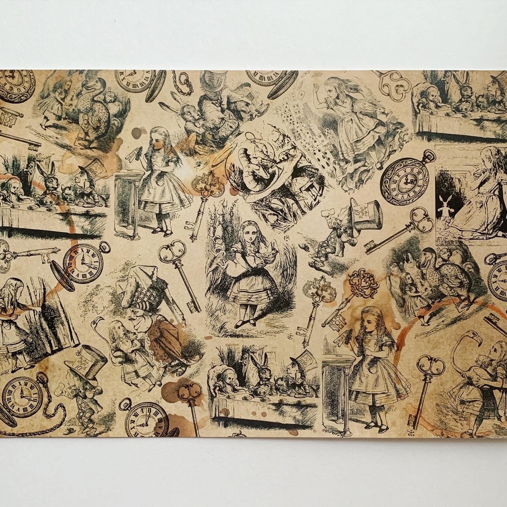 オリジナル　デザインペーパー　wonderland 10枚　A4