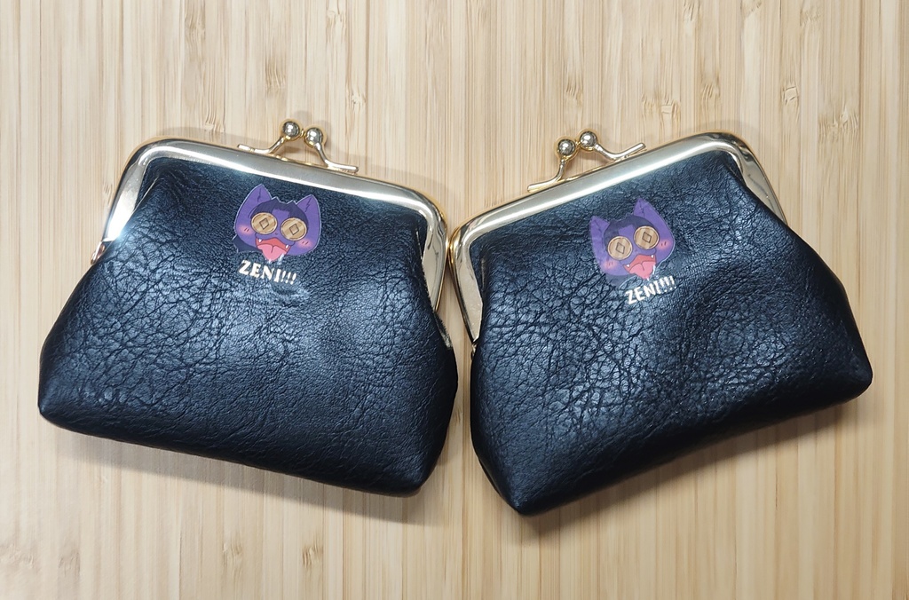 きりねこがま口ポーチ