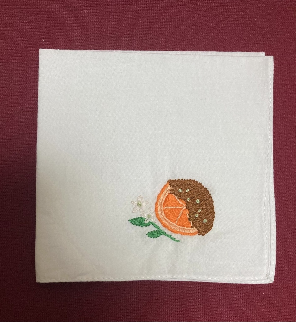 悪魔執事と黒い猫　概念ハンカチ　ナック　オランジェット　28×28㎝　あくねこ