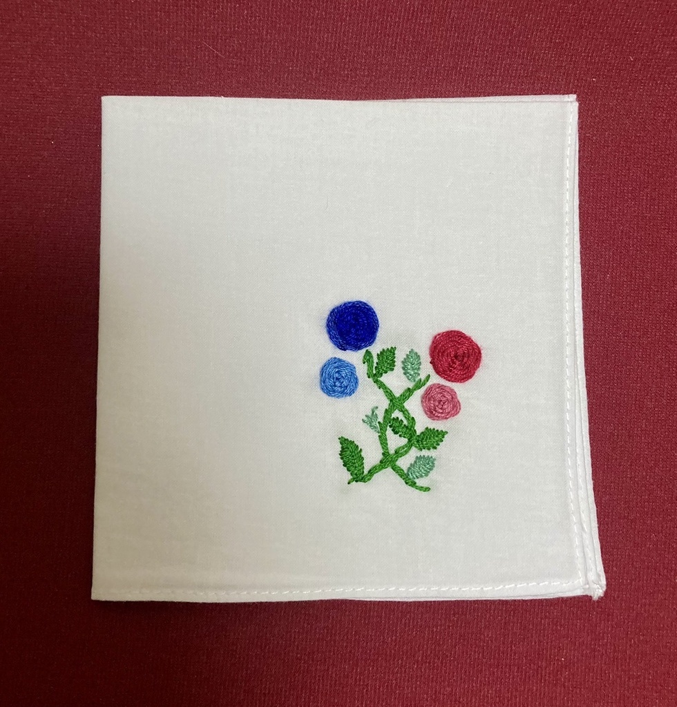 悪魔執事と黒い猫　概念ハンカチ　ボスキ＆アモン　薔薇　28×28㎝　あくねこ