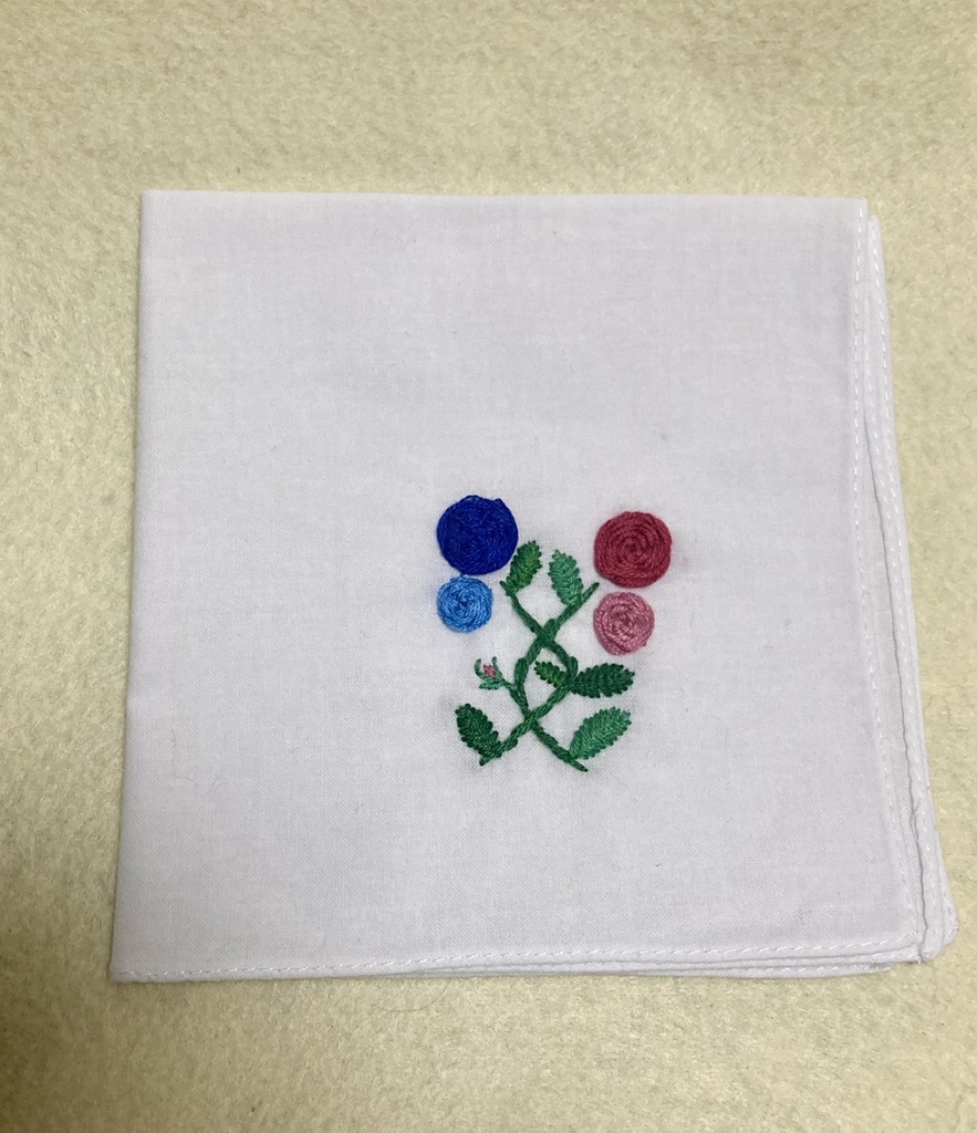 悪魔執事と黒い猫　概念ハンカチ　バラ　ボスキ＆アモン　あくねこ