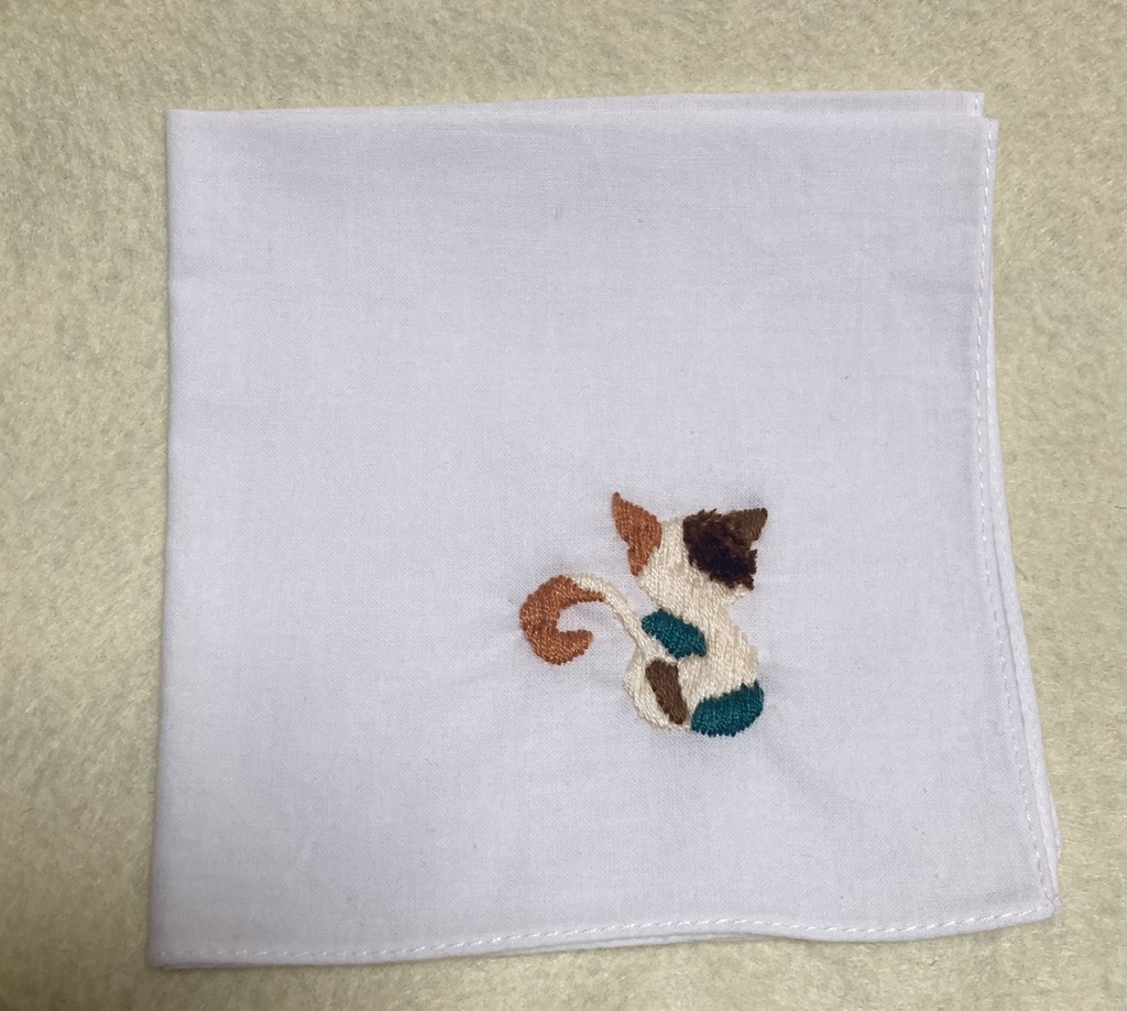 悪魔執事と黒い猫　概念ハンカチ　猫　バスティン　あくねこ