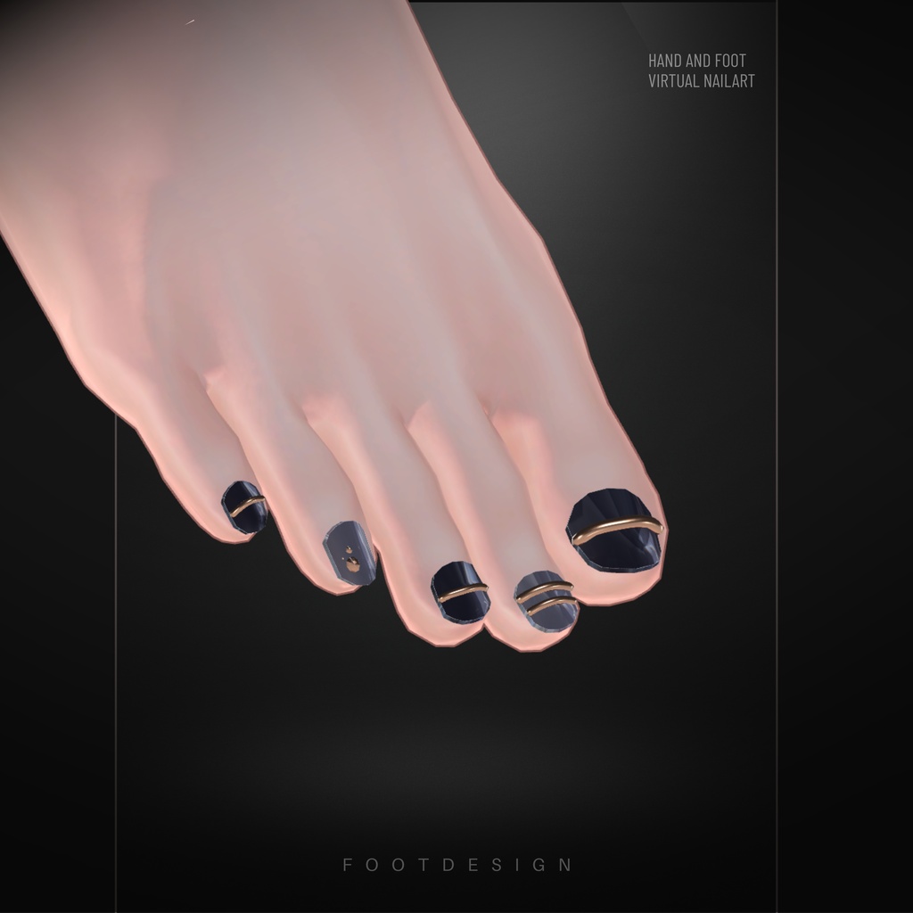 ▼SALE▼ Obsidian Nail【VRC想定/14アバター対応】