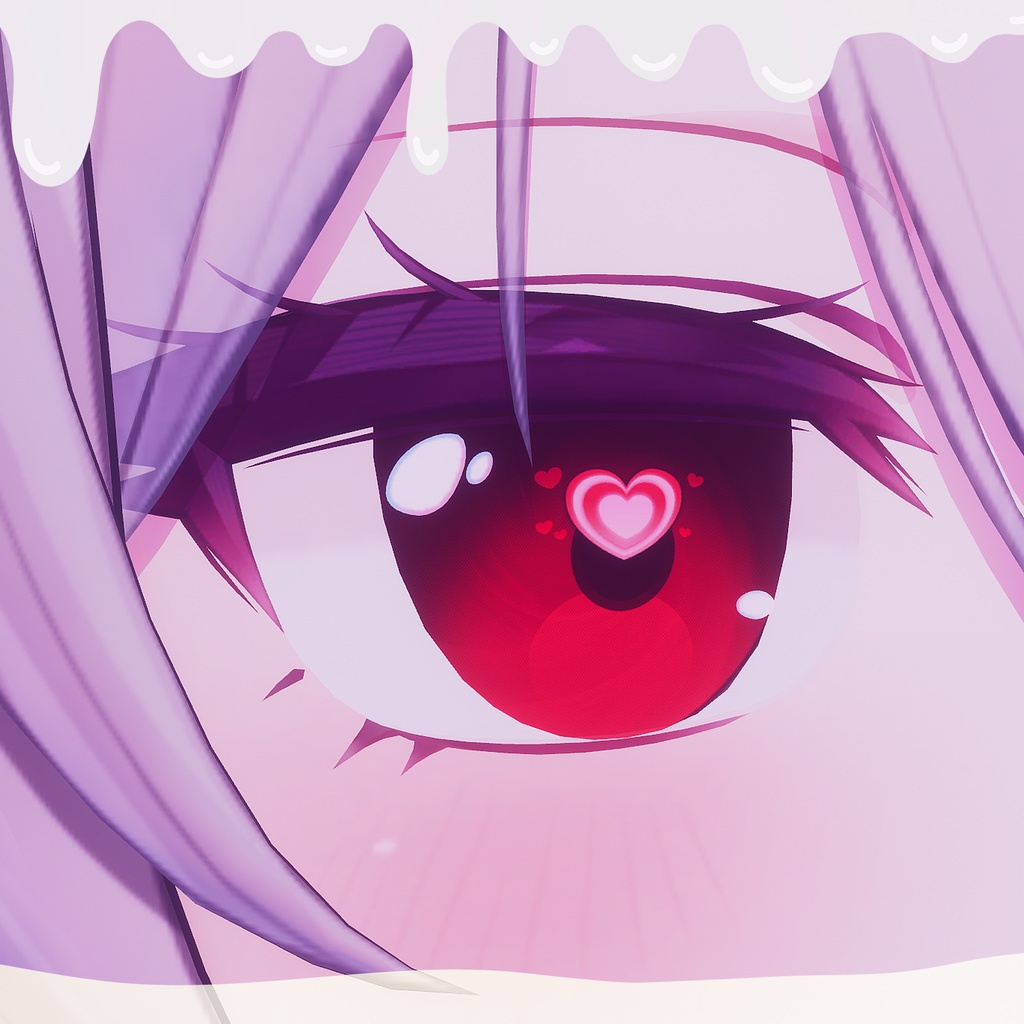 【ミルティナ対応】アイテクスチャ❤Milky heart ミルキーハート❤Milltina eye texture