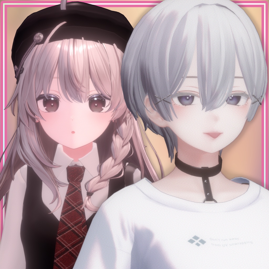 【6アバター】❤病み×かわ❤アイテクスチャ【14Color】