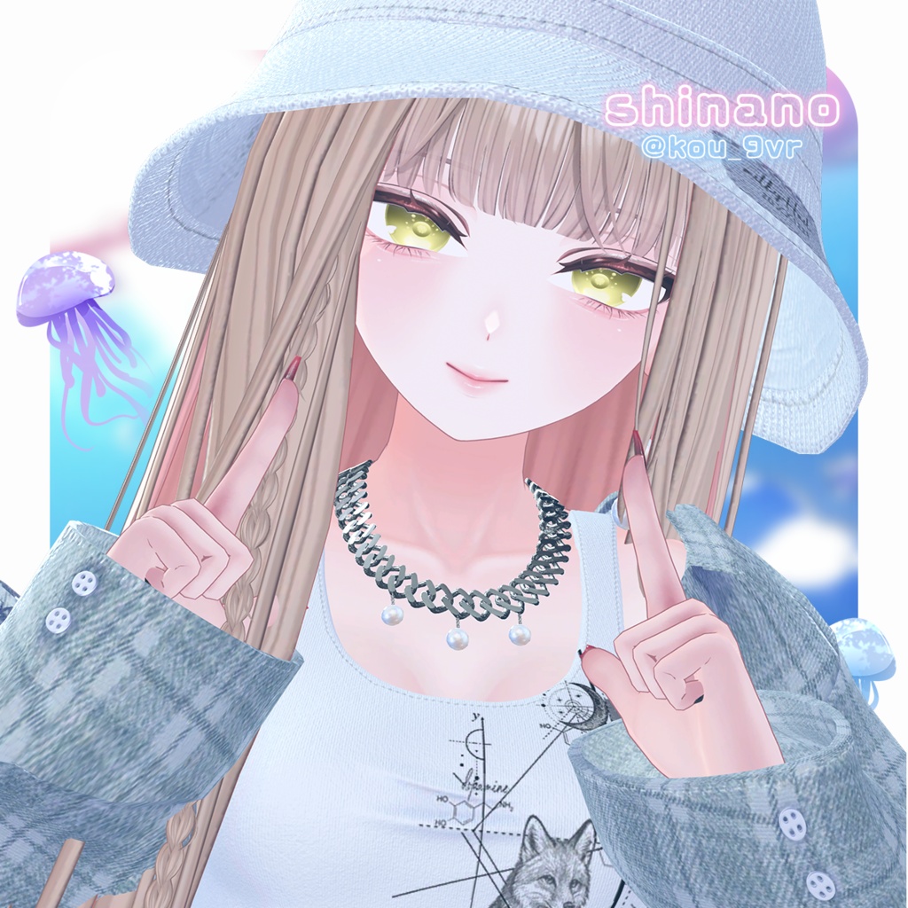 【🎉販売記念セール】🪼ぷくぷくクラゲ🪼eye texture【11アバター】