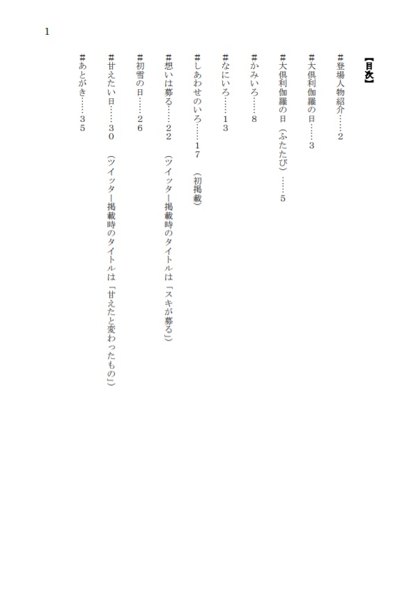 片時雨の空~くりさに短編集~