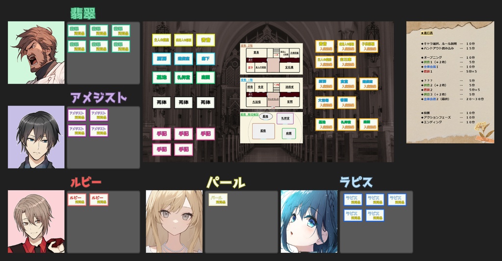 5人用マーダーミステリー「呑み込まれた優しさは」