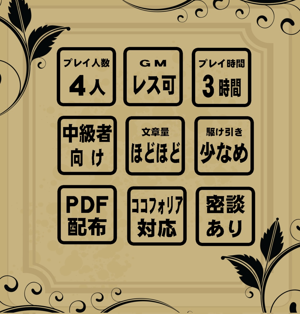 誉め言葉よりもプリン【4人用マダミス】