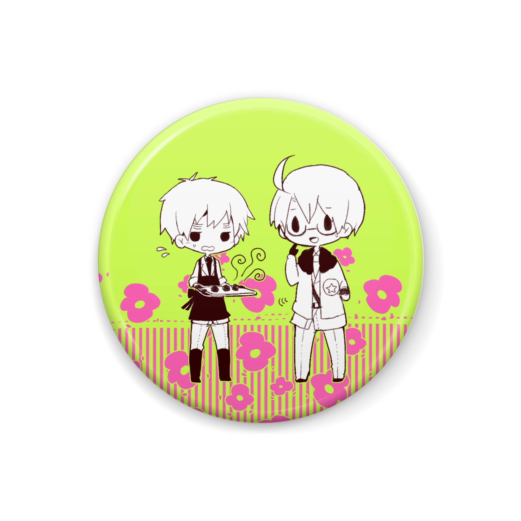 【缶バッジ】味覚音痴兄弟(アルフレッド＆アーサー)