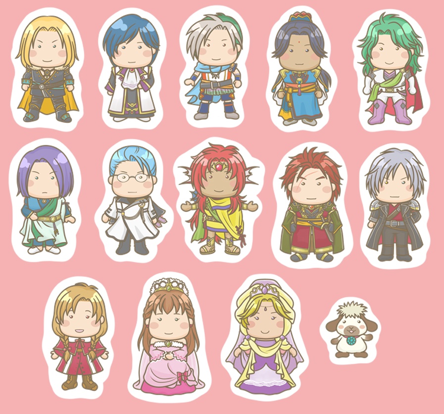 聖獣の人々フレークシール