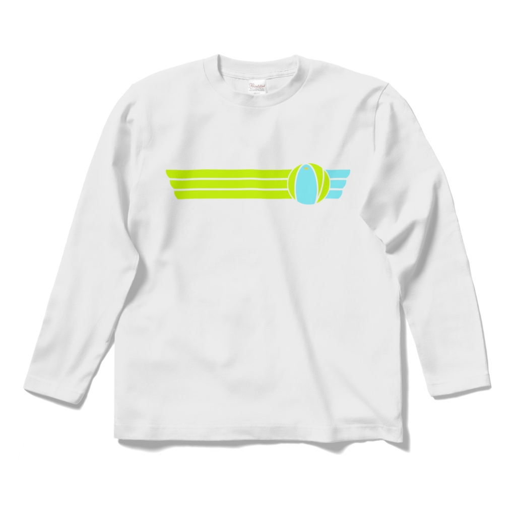 エヌガミさんロングスリーブTシャツ-白-