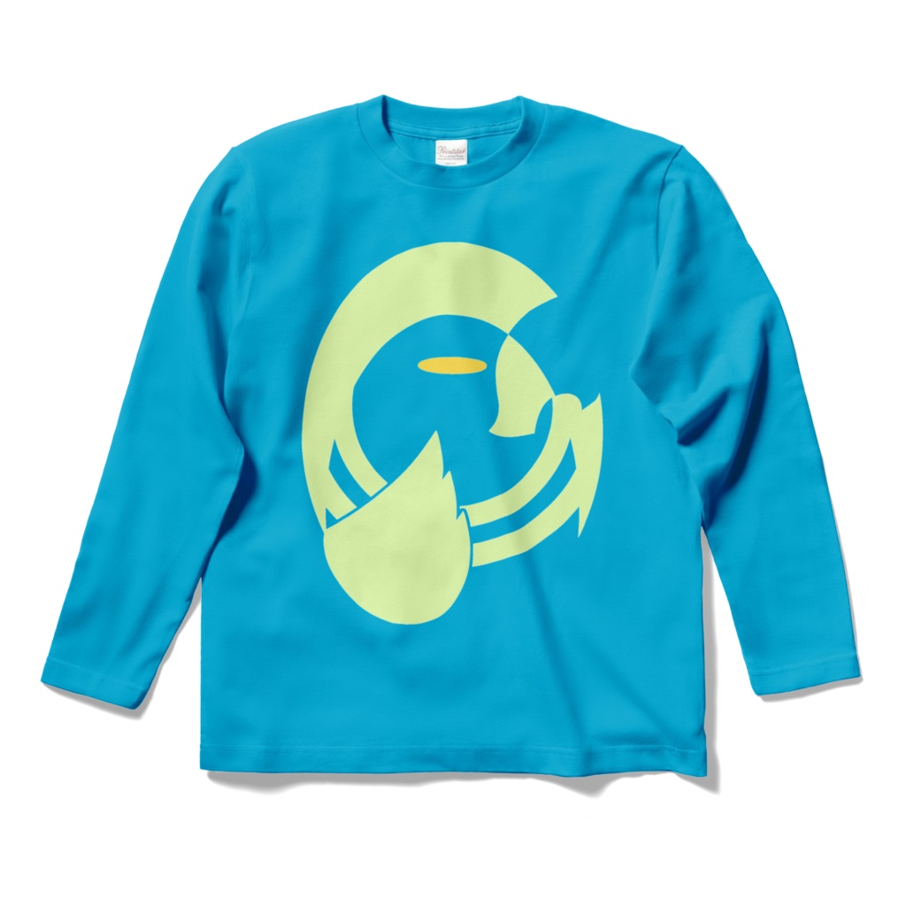エヌガミさんロングスリーブTシャツ-ターコイズ-