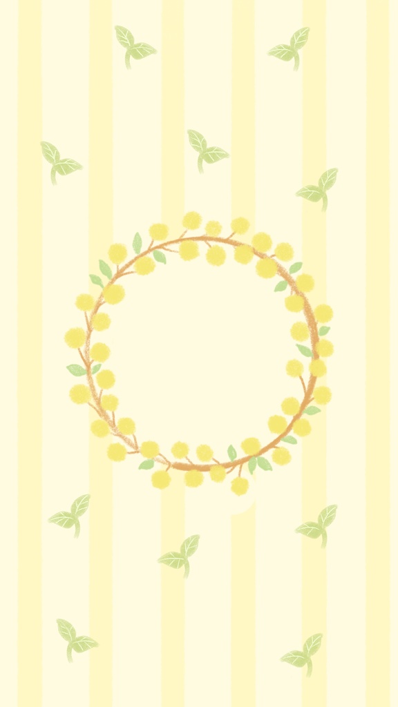 ミモザのある春の壁紙